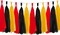 Red and Black and Yellow Tassel Garland Paper Tissue Tassels Garland for Party Decorations, Pack of 15